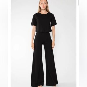 Black Wide Leg Ponte Knit Pants NWT Size 1x size 14-16